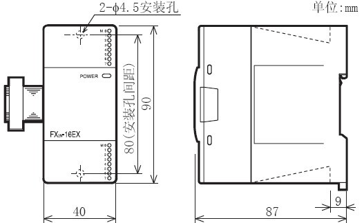  FX2N-16EX-ES/UL 三菱PLC输入扩展模块 FX2N-16EX-ES/UL特价价格批发销售(图2)